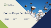 Cotton Fertilizing